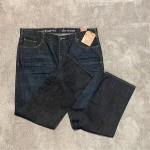 NEW Carhartt Series 1889 Jeans Mens 40 x 32 Slim Straight B307 DSN Denim NWT